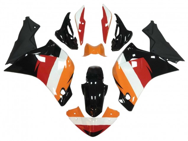 2011-2015 Honda CBR250RR Motorcycle Fairings - Orange White Red Glossy Black UK