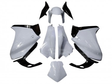 Best 2010-2014 Honda VFR 1200 Motorcycle Fairings - White Glossy Black UK