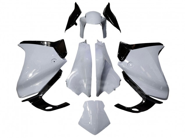 2010-2014 Honda VFR 1200 Motorcycle Fairings - White Glossy Black UK