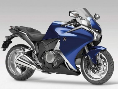 Best 2010-2014 Honda VFR 1200 Motorcycle Fairings - Blue Black UK