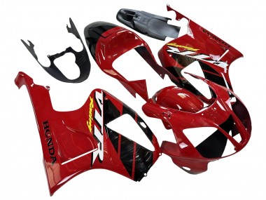 Best 2000-2006 Honda VTR1000 Motorcycle Fairings - Red Black Stripe Racing UK