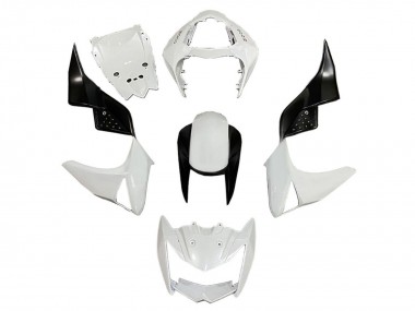 Best 2003-2006 Kawasaki Z1000 Motorcycle Fairings - White Glossy Black UK