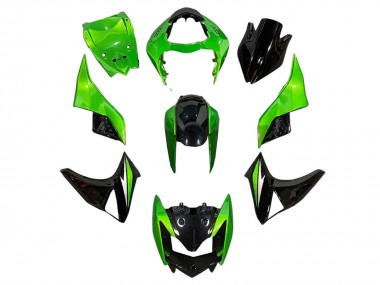 Best 2003-2006 Kawasaki Z1000 Motorcycle Fairings - Green Glossy Black UK