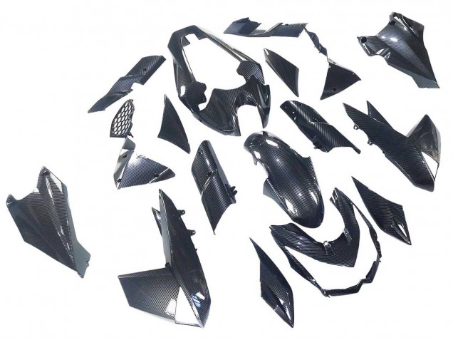 2010-2013 Kawasaki Z1000 Motorcycle Fairings - Black Carbon Fiber UK