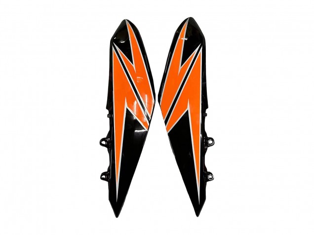 2010-2013 Kawasaki Z1000 Motorcycle Fairings - Orange Glossy Black UK