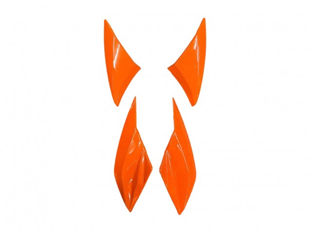 2010-2013 Kawasaki Z1000 Motorcycle Fairings - Orange Glossy Black UK