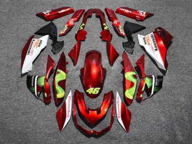 Best 2010-2013 Kawasaki Z1000 Motorcycle Fairings - Red White Green Monster 46 UK