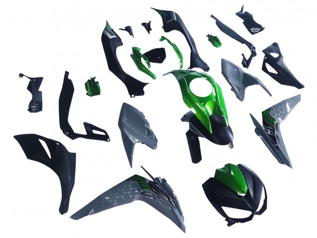 2014-2019 Kawasaki Z1000 Motorcycle Fairings - Black Green Grey UK