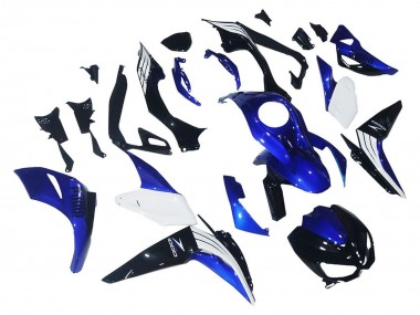 Best 2014-2019 Kawasaki Z1000 Motorcycle Fairings - White Blue Black UK