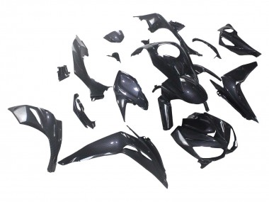 Best 2014-2019 Kawasaki Z1000 Motorcycle Fairings - Black Carbon Fiber UK