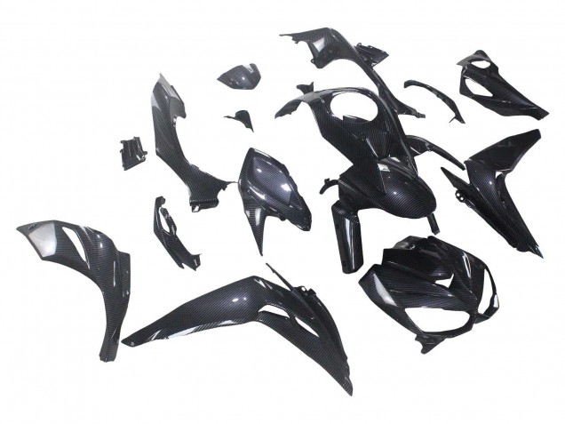 2014-2019 Kawasaki Z1000 Motorcycle Fairings - Black Carbon Fiber UK