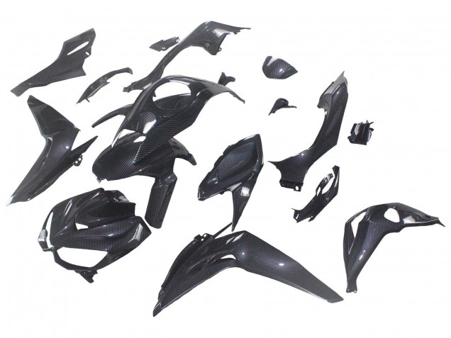 2014-2019 Kawasaki Z1000 Motorcycle Fairings - Black Carbon Fiber UK