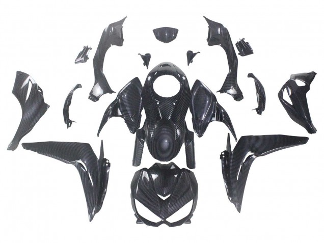 2014-2019 Kawasaki Z1000 Motorcycle Fairings - Black Carbon Fiber UK