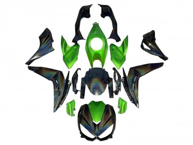 Best 2014-2019 Kawasaki Z1000 Motorcycle Fairings - Green Rainbow UK
