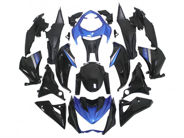 2014-2019 Kawasaki Z1000 Motorcycle Fairings - Blue Glossy Black UK