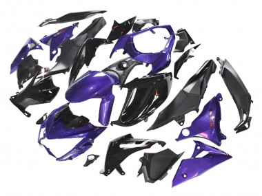 Best 2014-2019 Kawasaki Z1000 Motorcycle Fairings - Purple Glossy Black Matte Black UK