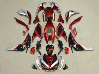 Best 2014-2019 Kawasaki Z1000 Motorcycle Fairings - Red Silver Black UK