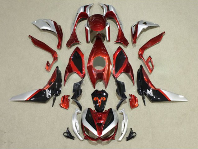 2014-2019 Kawasaki Z1000 Motorcycle Fairings - Red Silver Black UK