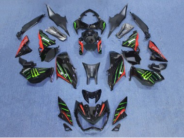 Best 2013-2018 Kawasaki Z800 Motorcycle Fairings - Black Red Green UK