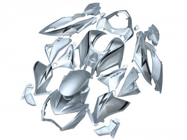Best 2013-2018 Kawasaki Z800 Motorcycle Fairings - Matte Silver UK