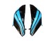 2013-2018 Kawasaki Z800 Motorcycle Fairings - Light Blue Glossy Black UK