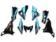 2013-2018 Kawasaki Z800 Motorcycle Fairings - Light Blue Glossy Black UK