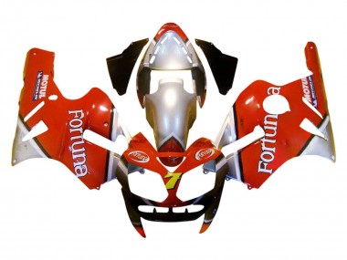 Best 2002-2006 Kawasaki ZX12R Motorcycle Fairings - Red Silver Fortuna UK