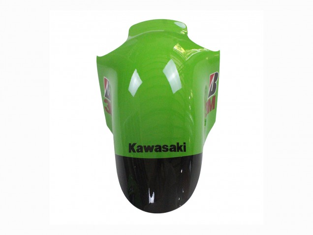 2002-2006 Kawasaki ZX12R Motorcycle Fairing - Green Glossy Black Elf Touch4 Monster UK