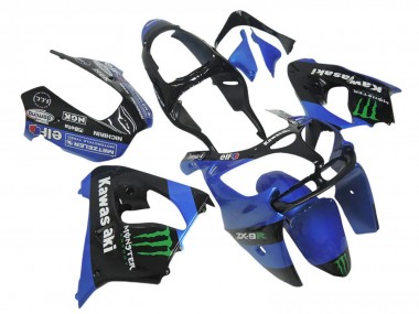 Best 2002-2006 Kawasaki ZX12R Motorcycle Fairings - Blue Black Green White Elf Monster UK