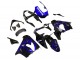 2000-2001 Kawasaki ZX9R Motorcycle Fairings - Glossy Black Blue Flame White UK