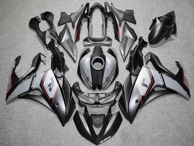 Best 2015-2018 Yamaha YZF R3 Motorcycle Fairings - Nardo Grey Red Black UK