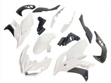 Best 2015-2021 Kawasaki Versys 650 Motorcycle Fairings - White Matte Black UK
