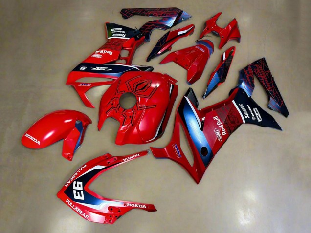 2019-2020 Honda CBR650R Motorcycle Fairings - Red White Dark Blue HRC Pull&Bear 93 UK