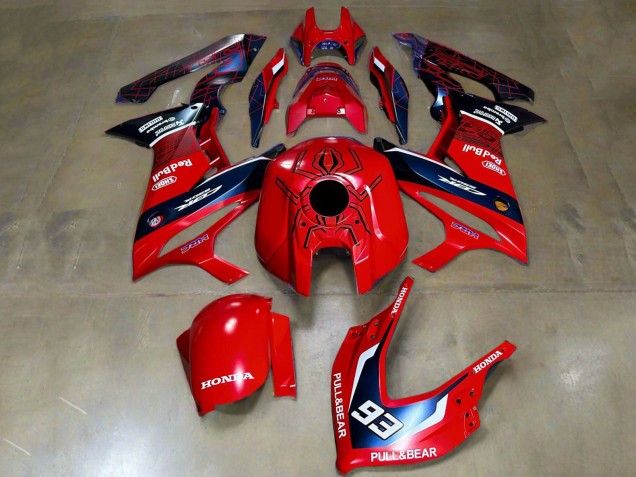 2019-2020 Honda CBR650R Motorcycle Fairings - Red White Dark Blue HRC Pull&Bear 93 UK