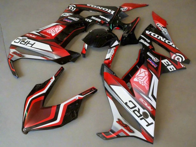 2019-2020 Honda CBR650R Motorcycle Fairings - White Red Glossy Black HRC UK