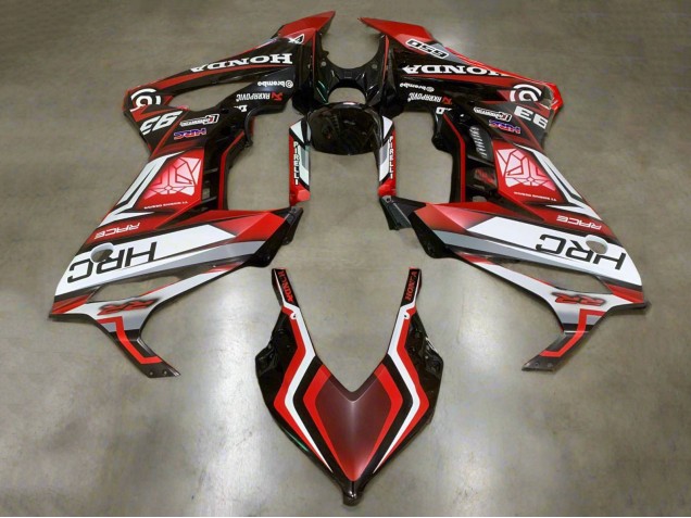 2019-2020 Honda CBR650R Motorcycle Fairings - White Red Glossy Black HRC UK