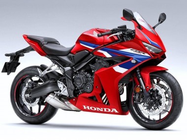 Best 2024-2025 Honda CBR650R Motorcycle Fairings - Red White Blue UK