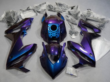 Best 2021-2023 Honda CBR650R Motorcycle Fairings - Chameleon Blue Purple UK