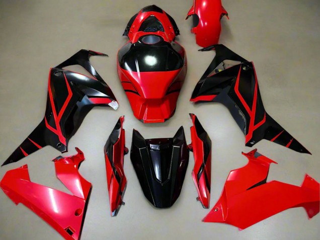 2021-2023 Honda CBR650R Motorcycle Fairings - Red Glossy Black Stripe UK