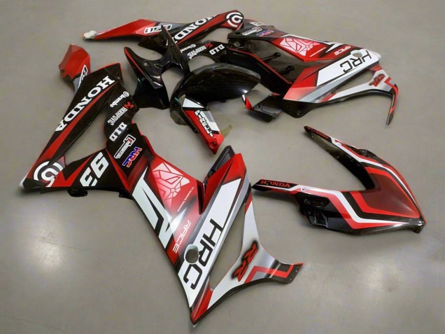 2021-2023 Honda CBR650R Motorcycle Fairings - White Red Glossy Black HRC UK