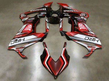 Best 2021-2023 Honda CBR650R Motorcycle Fairings - White Red Glossy Black HRC UK