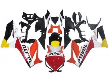 Best 2021-2023 Honda CBR650R Motorcycle Fairings - Orange White Red Yellow Glossy Black Repsol UK