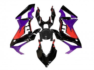 Best 2021-2023 Honda CBR650R Motorcycle Fairings - Purple Red Glossy Black UK
