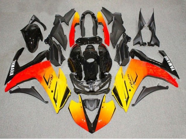 2015-2018 Yamaha YZF R3/R25 Motorcycle Fairings - Yellow Red Black UK