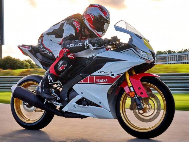 2019-2024 Yamaha YZF R125 Motorcycle Fairings - White Red Yellow UK