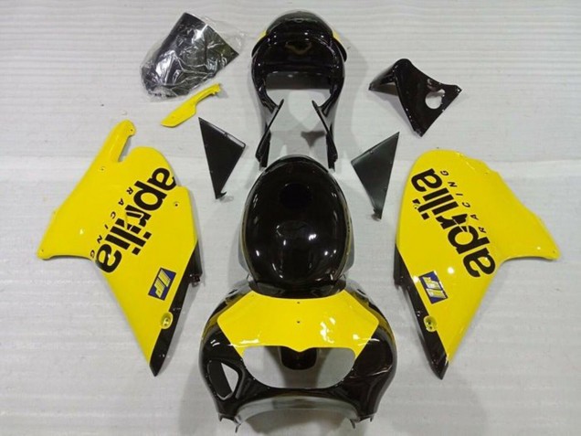 1999-2004 Aprilia RS250 Motorcycle Fairings - Yellow Glossy Black UK