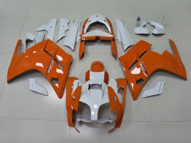 Best 2007-2012 Yamaha FJR1300 Motorcycle Fairings - Orange White UK
