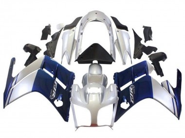 Best 2007-2012 Yamaha FJR1300 Motorcycle Fairings - Dark Blue Silver UK
