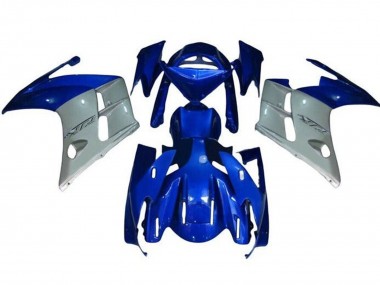 Best 2007-2012 Yamaha FJR1300 Motorcycle Fairings - Blue Silver UK