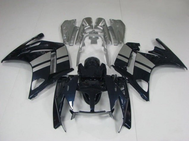 2013-2015 Yamaha FJR1300 Motorcycle Fairings - Glossy Black Silver UK